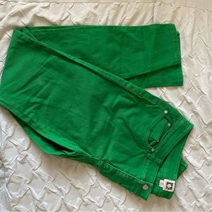 Anne Klein green skinny Jean sz 10